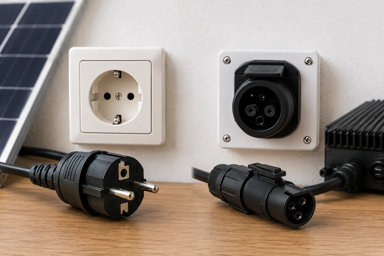 Balkonkraftwerk Schuko vs Wieland Stecker: Was ist der Unterschied?