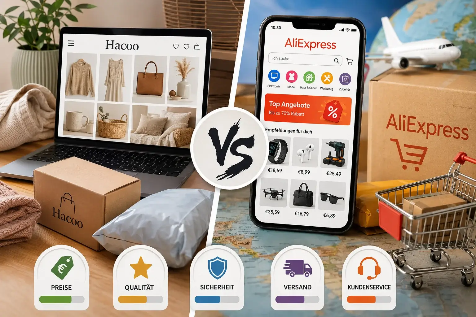 Hacoo vs. AliExpress: Preise, Qualität und Versand im Vergleich
