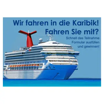 Karibik-Kreuzfahrt Gewinnspiel Gutscheincode